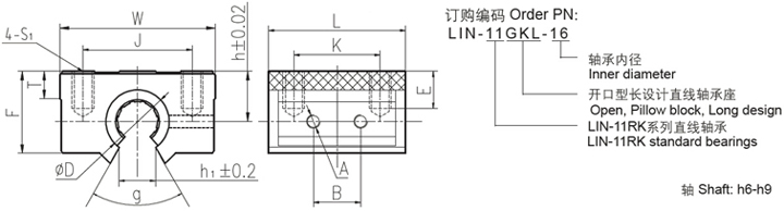 SBR加長滑塊直線滑動軸承